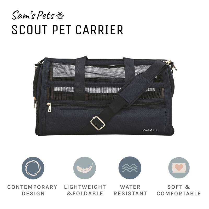 Scout 19'' Dog & Cat Carrier Bag Black - 19
