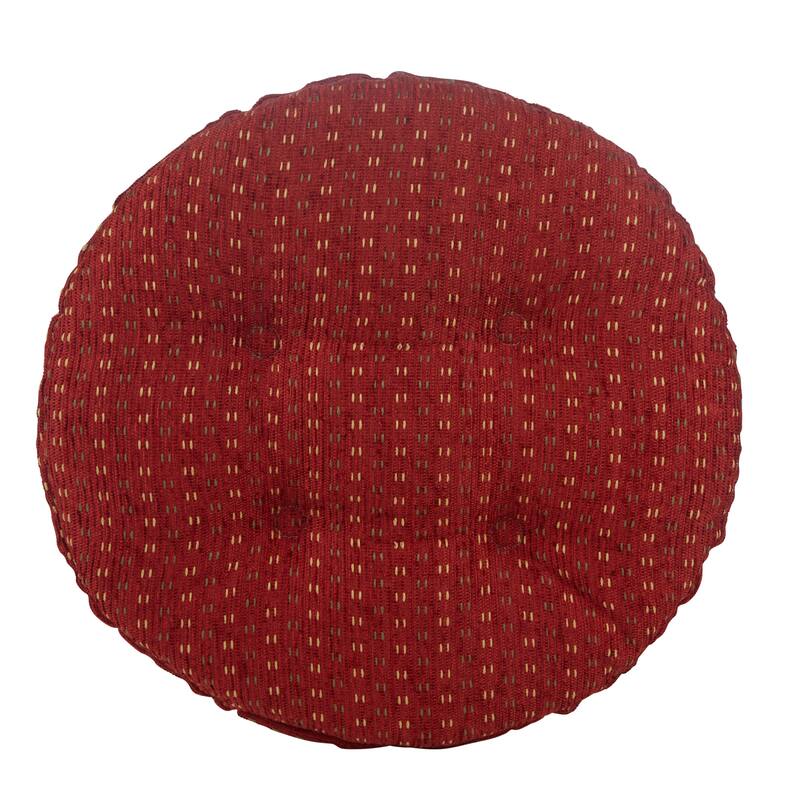 Klear Vu Non-Slip Raindrops Tufted Barstool Cushion Set, Set of 2
