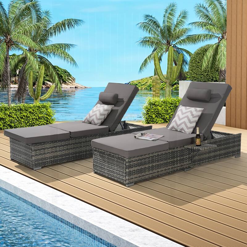 Outstanding Outdoor Chaise Lounge Chair Set for Relaxation and Leisure