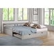 preview thumbnail 1 of 16, Melody Expandable Twin-to-King Trundle Daybed with Storage Drawers Grey