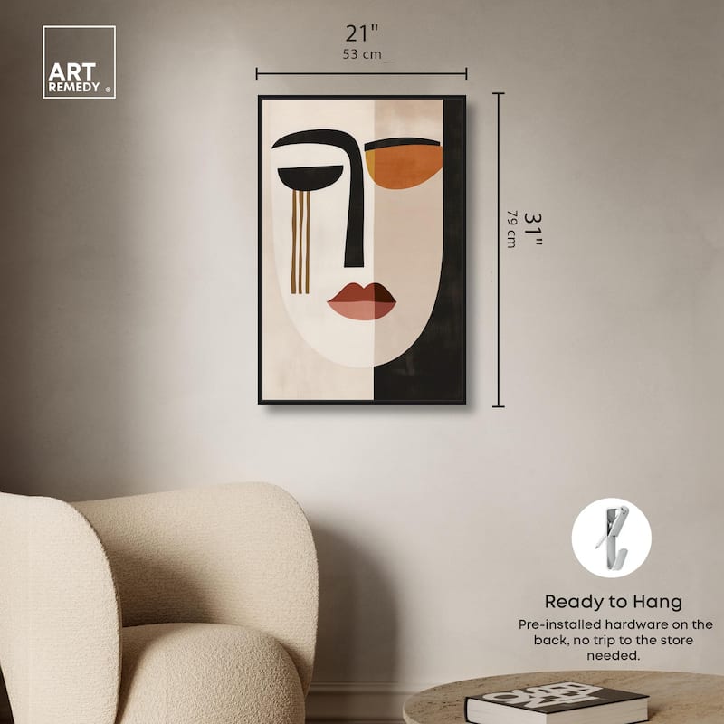 Face Moderne III Canvas by Art Remedy