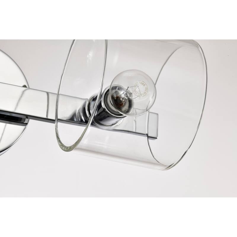 Marlowe 2 Light Vanity Polished Nickel with Clear Glass - Polished Nickel