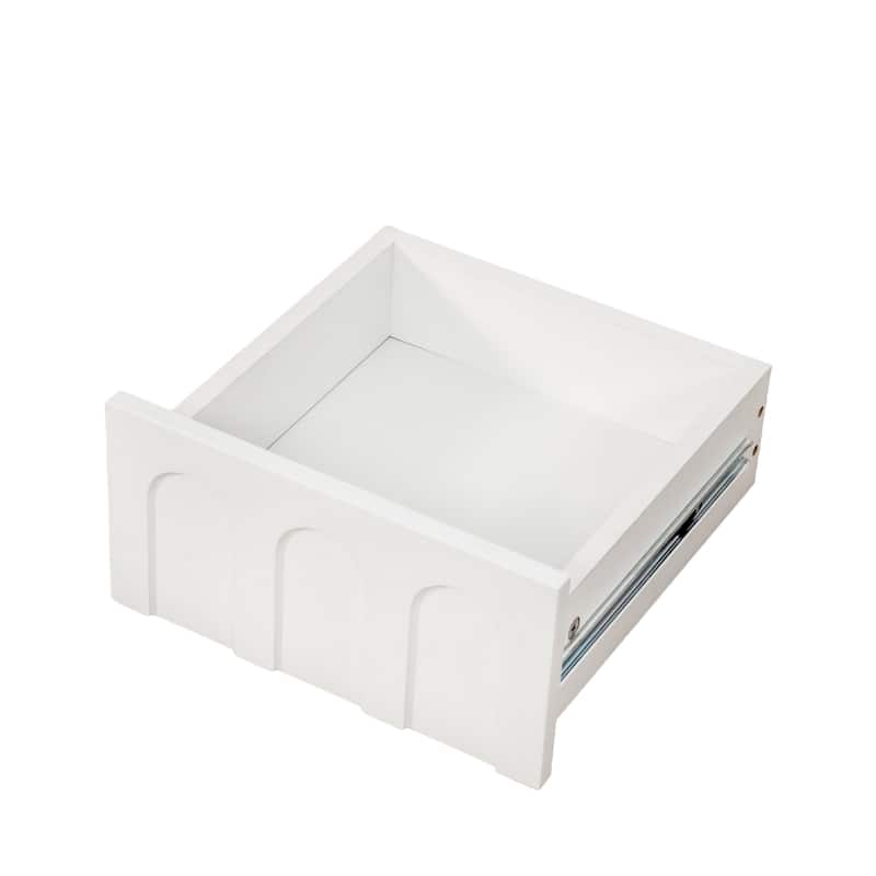 White Sideboard Storage Cabinet - Stylish & Multi-Functional with Glass Doors