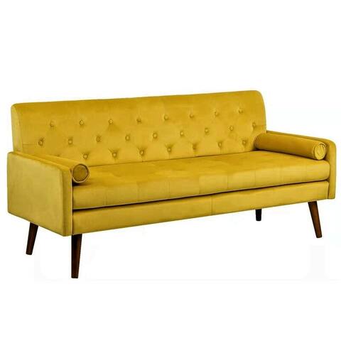 Stansbury 68.5-inch Modern Velvet Square Arm Sofa