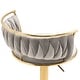 preview thumbnail 185 of 198, Modern Velvet Adjustable Swivel Bar Stools Set of 2