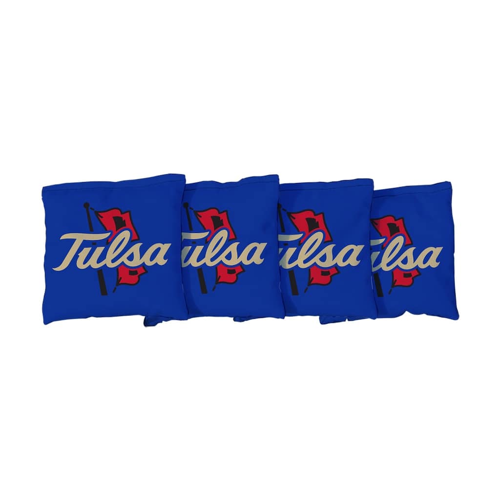 University of Tulsa Golden Hurricane Blue Cornhole Bags