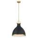 preview thumbnail 6 of 6, Minka Lavery 3932 Lynk 17" Wide Pendant with Etched Opal Glass Shade
