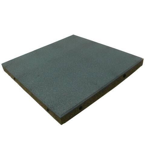 Rubber-Cal "Eco-Safety" Interlocking Playground Tiles - 2.50 Inch Available in 24 Packs