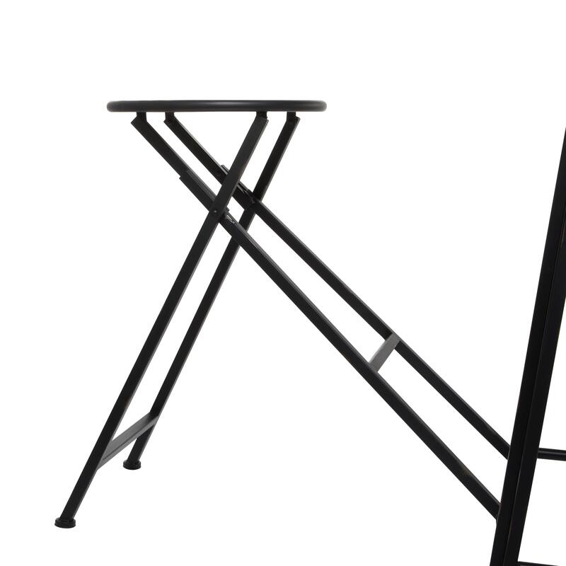 Metal Dining Table - Black - Roche River Decor
