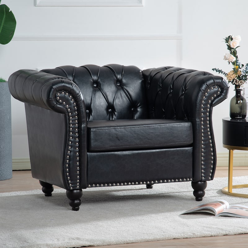 Classic Design Comfortable 1 Seater Sofa Accent Chair For Living Room