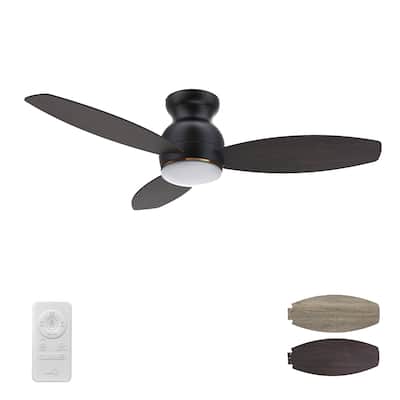 CARRO Reed 48" Indoor Ceiling Fan with LED Light and Remote - N/A