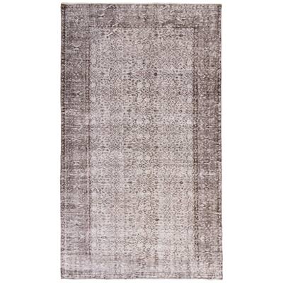 ECARPETGALLERY Hand-knotted Color Transition Grey Wool Rug - 5'5 x 9'3