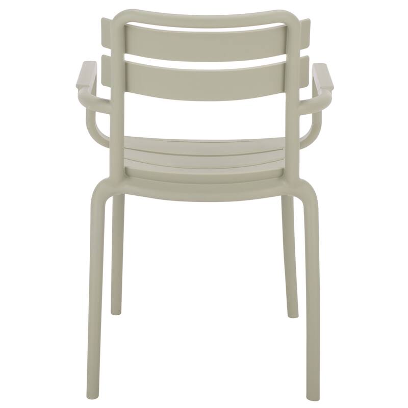 SAFAVIEH Outdoor Living Sarah Stacking Dining Armchair (Set of 2) - 21"W x 23"D x 32"H