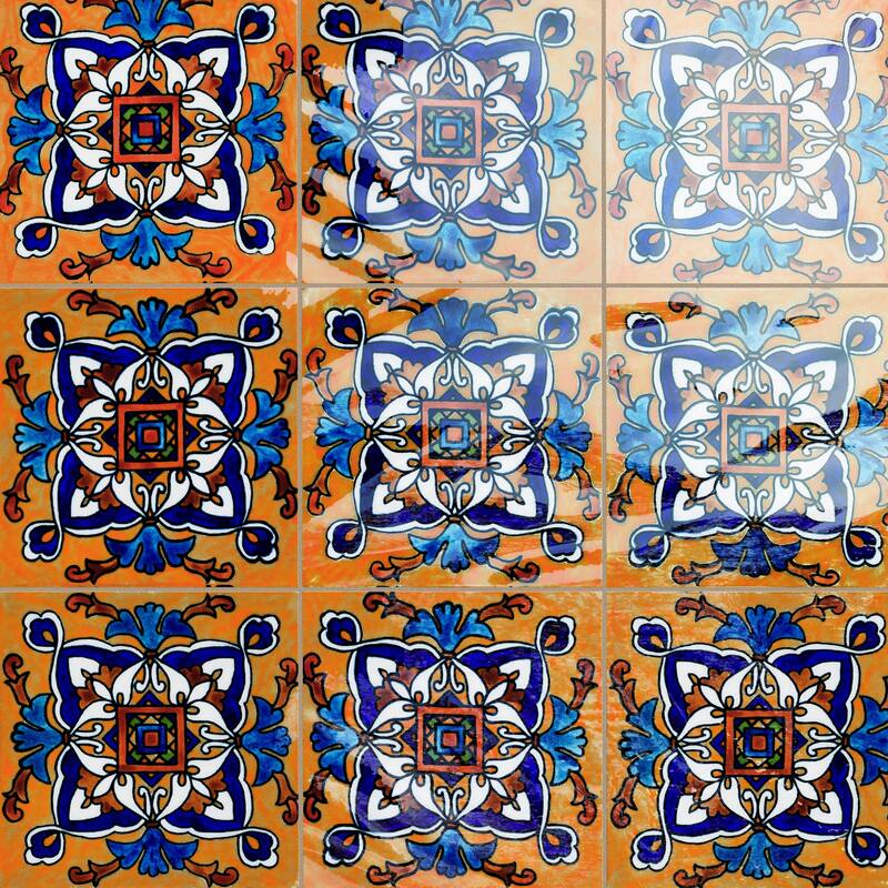 Merola Tile Provincial Deco Patais 6" x 6" Porcelain Wall Tile - (1 Tile)