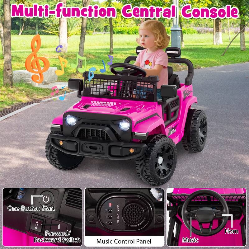 Gymax Kids Ride on Car Truck 12V Battery Powered Electric Vehicle w/