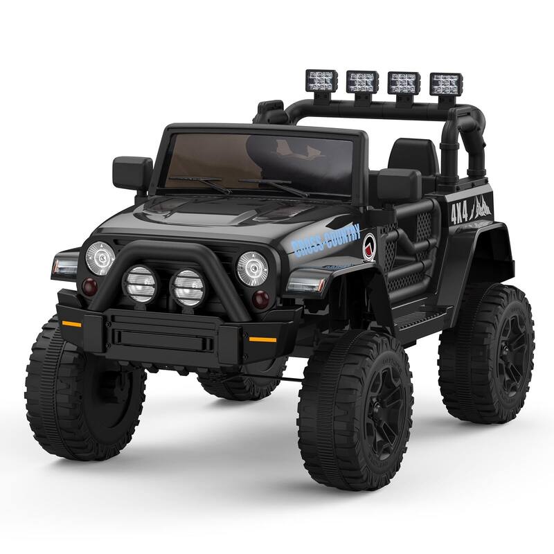 12V Kids Ride On Truck Car w/Parent Remote Control - Black
