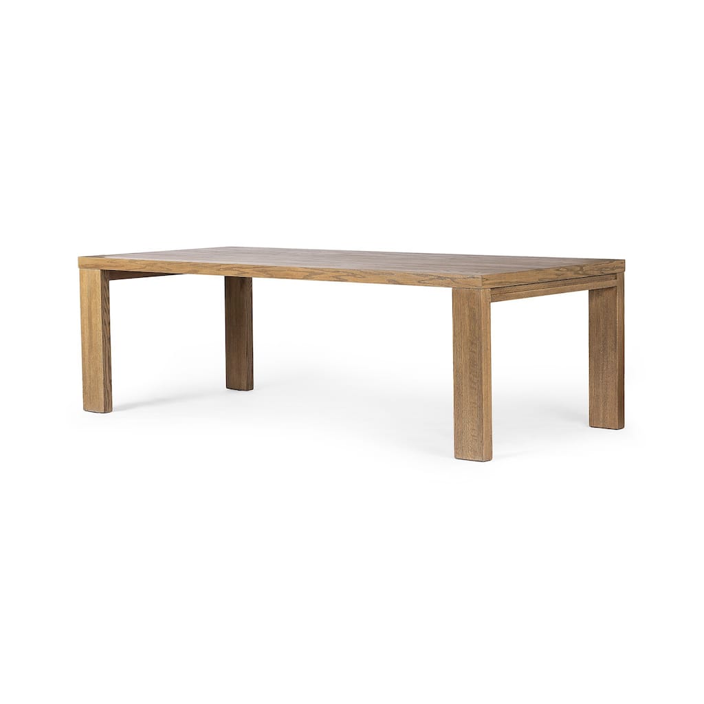 Jovi Dining Table-Drifted Oak Solid - 96W x 42D 30H