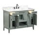 preview thumbnail 13 of 20, Madison 48 in. Single Sink Bathroom Vanity with Carrara Marble Top - 49"W x 22"D
