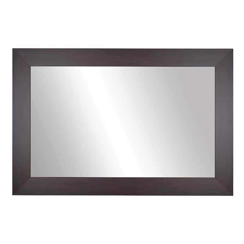 Frame My Mirror Walnut Framed Vanity Mirror, Pendleton Design