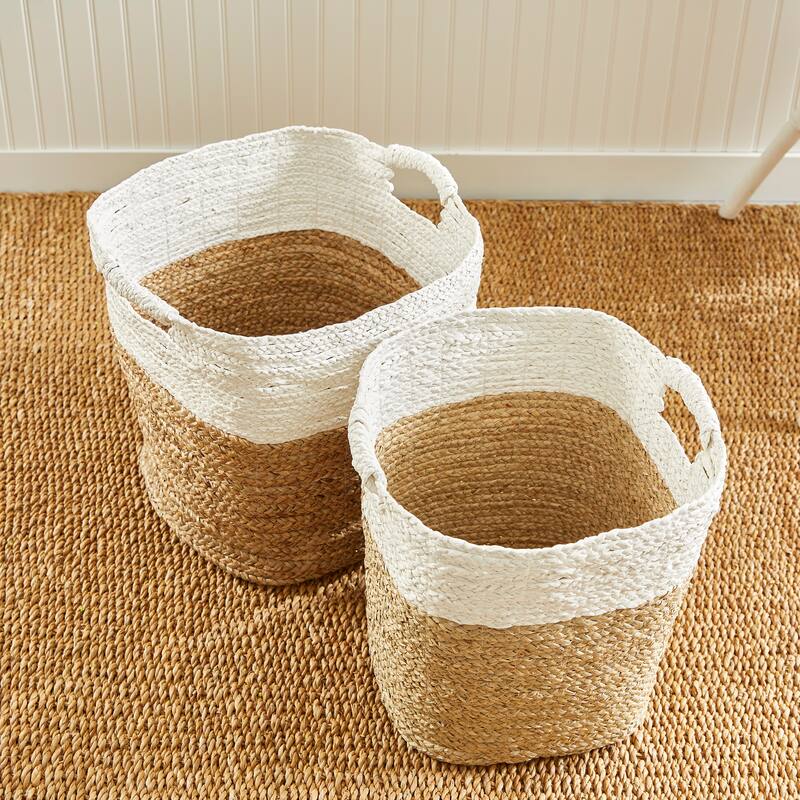 Madura Rectangular Baskets, Set Of 2