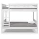 preview thumbnail 4 of 17, Mid Century Modern Bunk Bed Twin over Twin