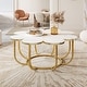 preview thumbnail 6 of 8, 39.37-inch Modern Flower-Shaped Coffee Accent Table for Living Room