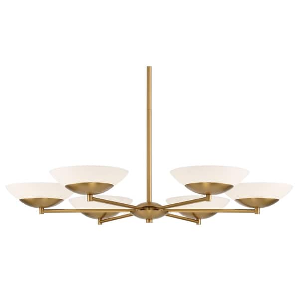 slide 2 of 8, Minka Lavery 3946 Solara 6 Light 36" Wide LED Chandelier with Faux
