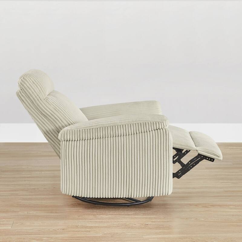 Spruce & Spring Manual Swivel Glider Recliner for Nursery