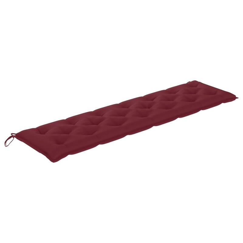 vidaXL Garden Bench Cushion Wine Red 78.7"x19.7"x 2.8" Fabric - 78.7"x19.7"x 2.8"