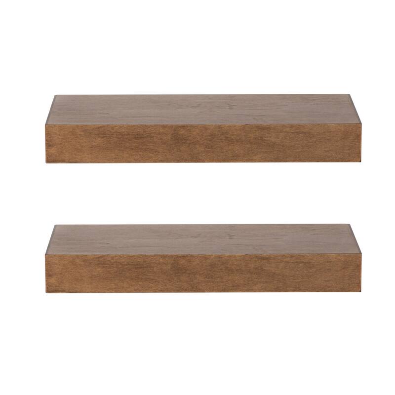 Kate and Laurel Havlock Wood Shelf Set
