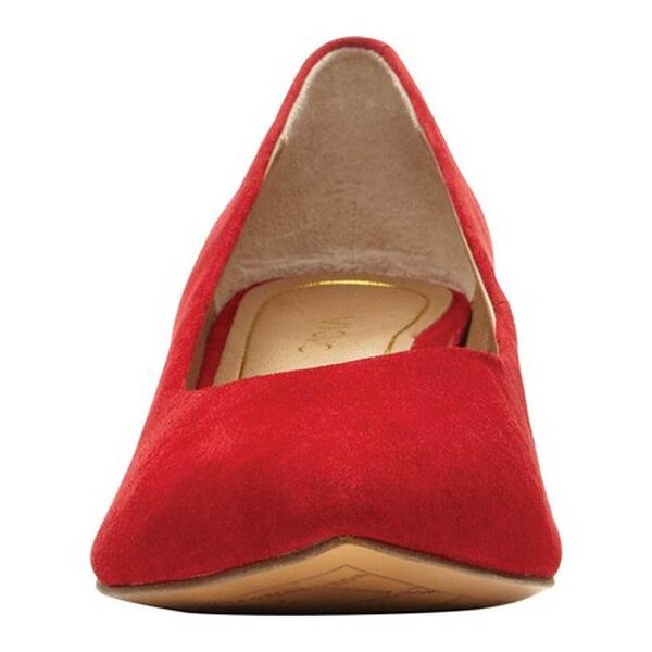 vionic josie kitten heel red