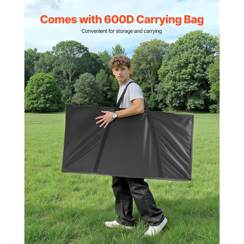 4 x 2 Feet Folding Wooden Cornhole Set with 8 Bean Bags and UV Printed Boards for Backyard Fun - 4.12x1.97x0.99 ft.