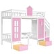 preview thumbnail 53 of 58, Twin over Twin Bunk Bed with Changeable Table