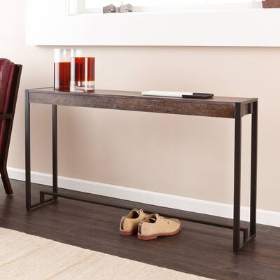 SEI Furniture Macen Modern Narrow Industrial Console Table