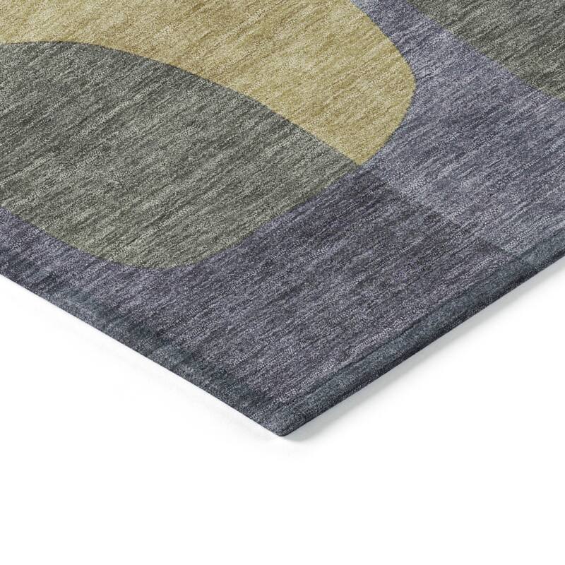 HomeRoots Abstract Transitional Rectangle Outdoor Rug