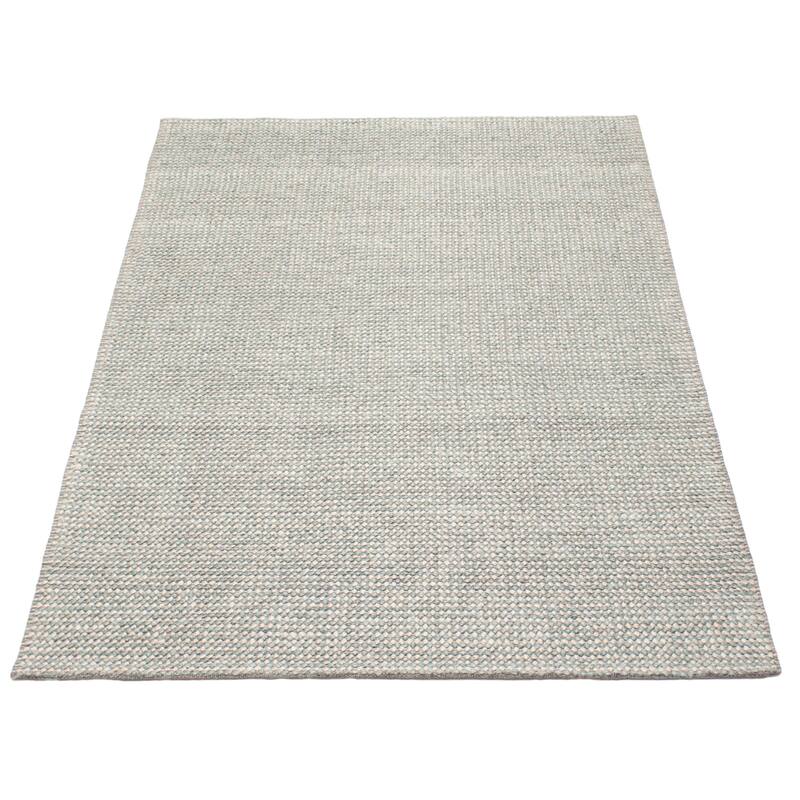 ECARPETGALLERY Braid weave Sienna Turquoise Wool Rug - 5'0 x 8'0