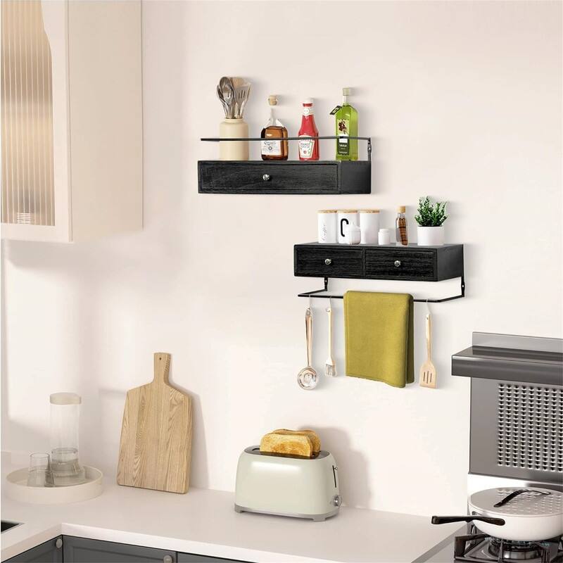 Floating Shelves for Wall Storage - 5.9"D x 16.2"W x 5.9"H