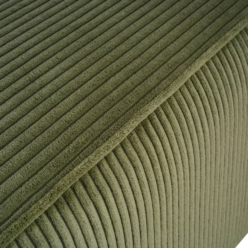 Square Ottoman, Corduroy