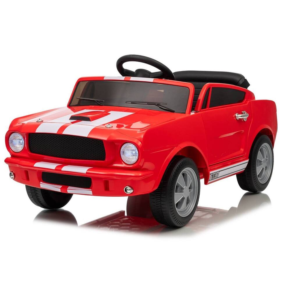 12v Electric Vehicle Licensed Shelby GT350 Ride on Car Toy for Kids Best Gifts