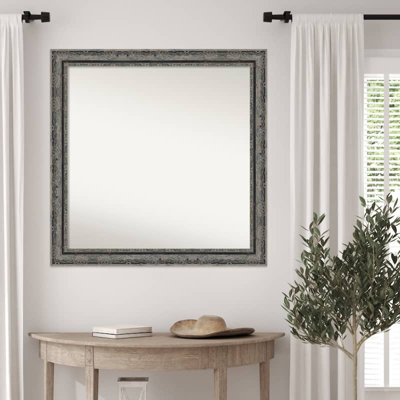 Filigree Non-Beveled Framed Wall Mirror