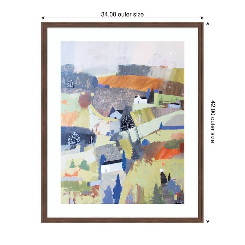 Kate and Laurel Framed Art Worlds View by Guilana Lazzerini