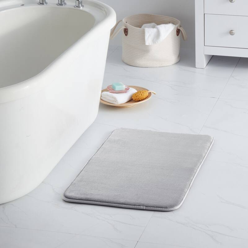 Sweet Home Collection Memory Foam No Slip Back Bath Mats