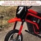 preview thumbnail 5 of 5, Ride On Motorcycle 3-Speed for Kids Ages 8-12 Red-7