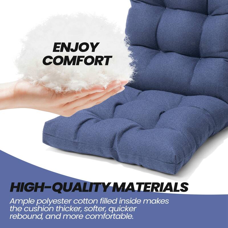 Outdoor Adirondack Chair Cushion Thickened Patio Chair Pad Lounge Rocking Chair Cushion