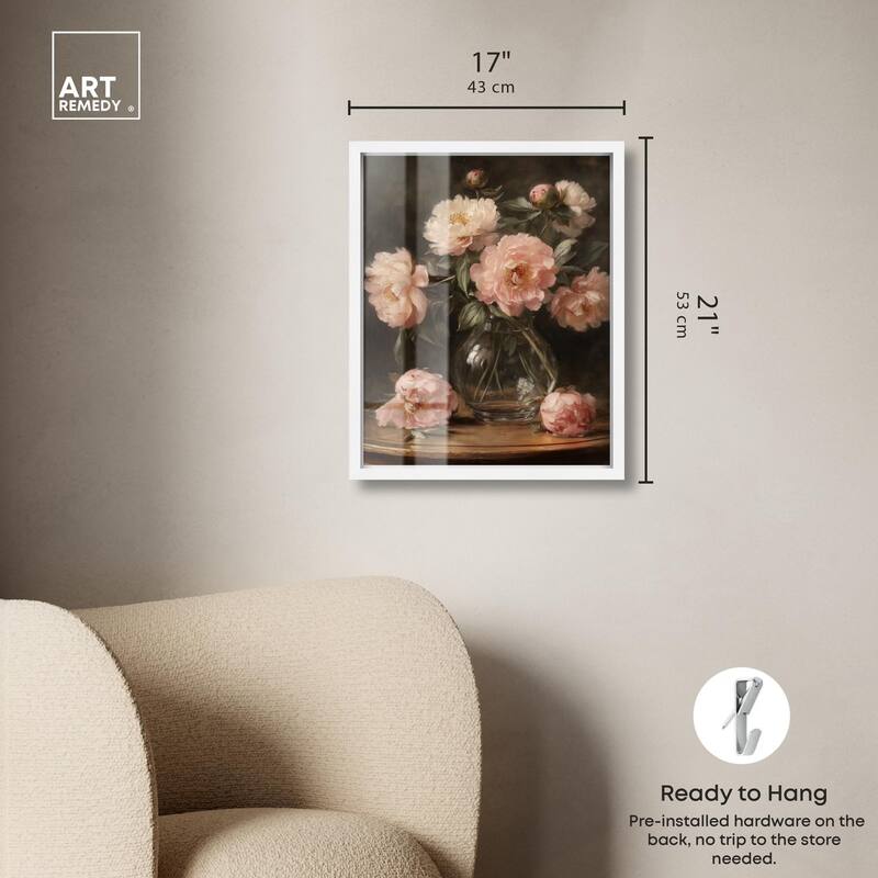Vintage Velvet Vase Shadowbox by Art Remedy