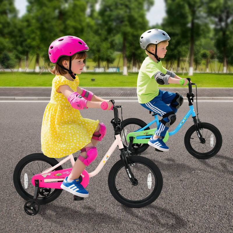 Costway 12-Inch Kids Bicycle with Adjustable Seat Front Handbrake & - See Details