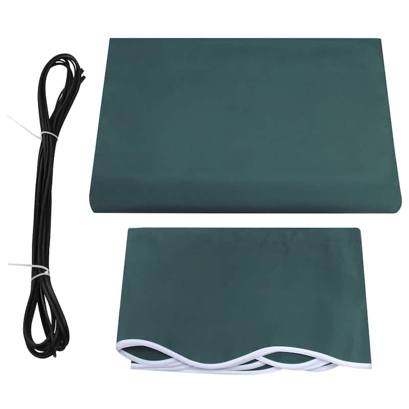 MCombo Sunshade Replacement Fabric with UV Protection for Retractable Patio Awnings - Green