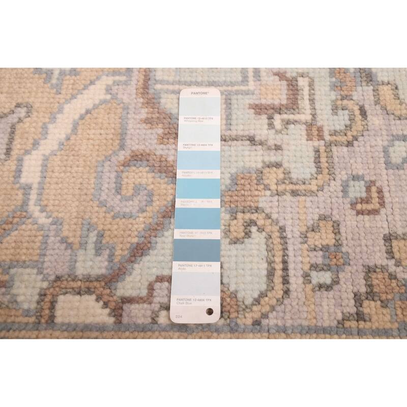ECARPETGALLERY Hand-knotted Jules Serapi Light Blue Wool Rug - 7'10 x 10'2