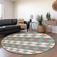 preview thumbnail 22 of 132, Premium Washable Super Soft Diamond Modern Mayfield Rug Blush - 8' x 8'
