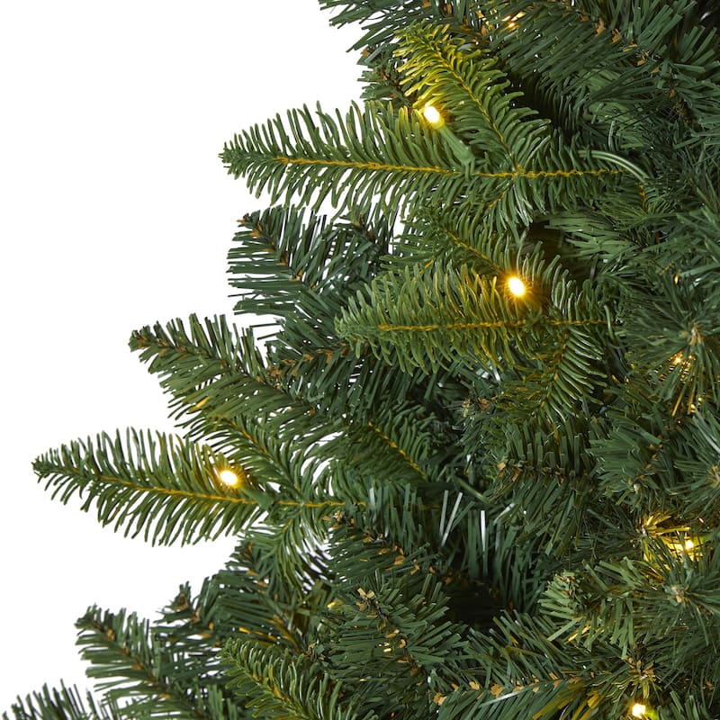 5ft Artificial Christmas Tree - Prelit Spruce Tree with 514 Branches, Green Holiday Decor - 60